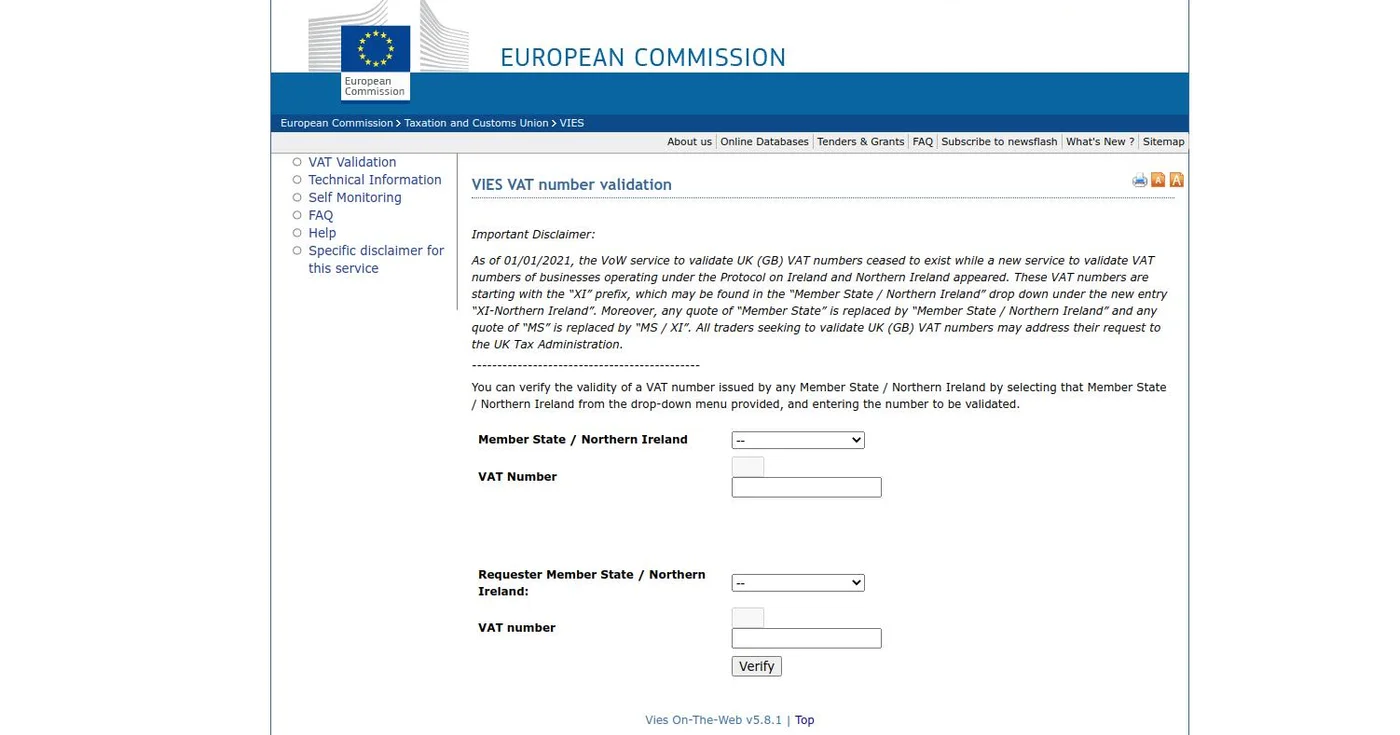 PHP - VIES VAT number validation (European VAT-ID)